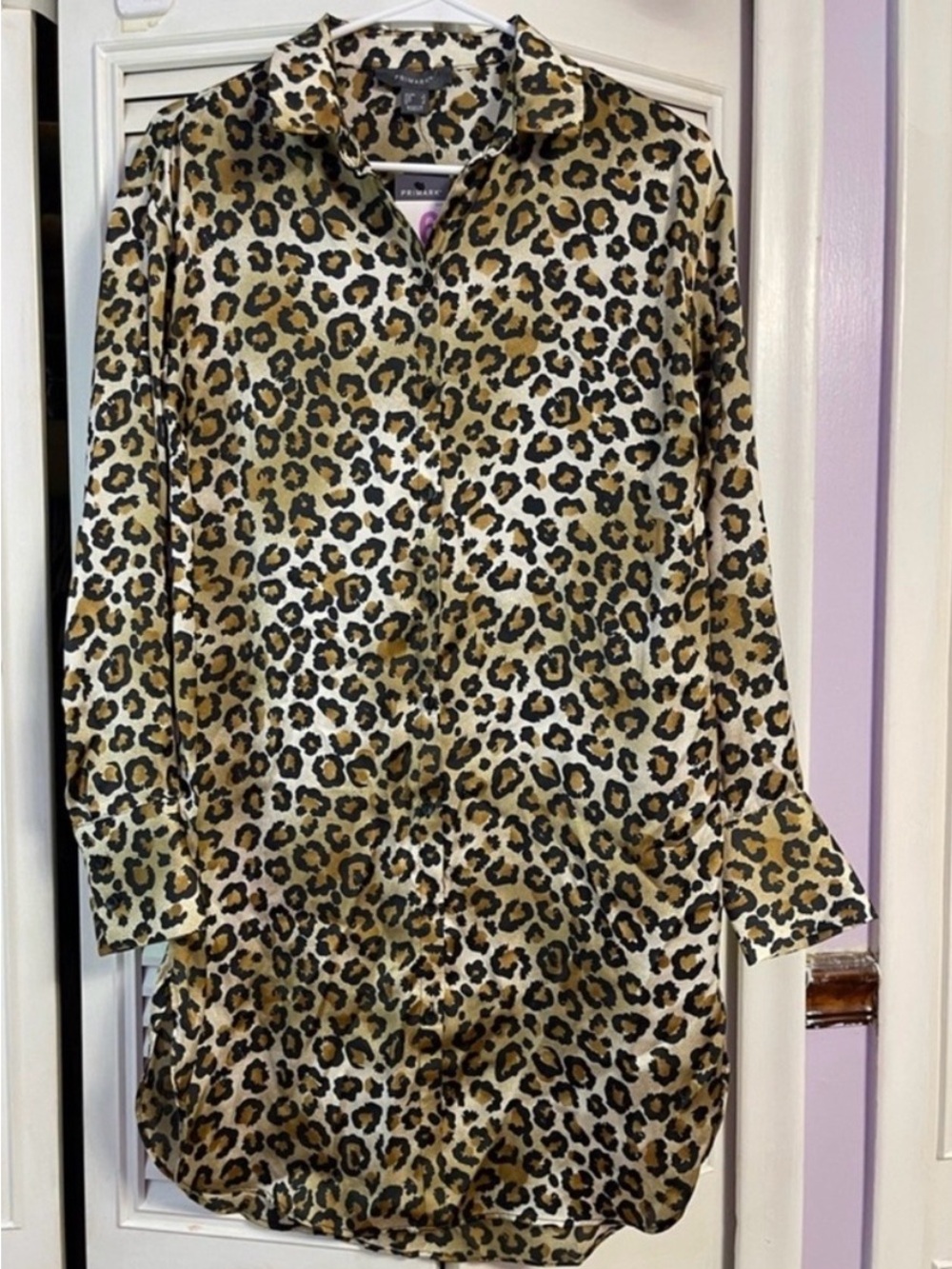 Primark Leopard Print Tunic in Brown, Black & Cream